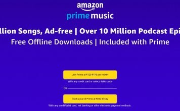 Join Amazon Prime Music in low cost